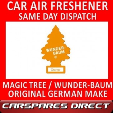 MAGIC TREE CAR AIR FRESHENER ORANGE ORIGINAL & BEST - WUNDER-BAUM NEW
