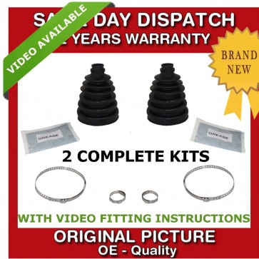 2 OUTER CV UNIVERSAL STRETCH BOOT KIT FIT FOR A NISSAN NEW