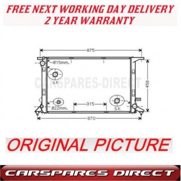 AUDI A4 A5 2007-on NEW MANUAL RADIATOR BRAND NEW 2 YEAR WARRANTY