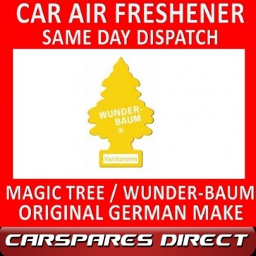 MAGIC TREE CAR AIR FRESHENER VANILLA ORIGINAL & BEST - WUNDER-BAUM NEW