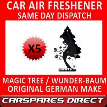 MAGIC TREE CAR AIR FRESHENER x 5 *ROOTS* ORIGINAL & BEST WUNDER-BAUM NEW