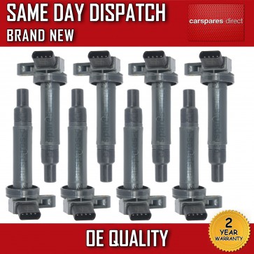 IGNITION COIL PACK SET OF 8 FOR LEXUS IS 200 1999>ON *NEW* 90919-02230