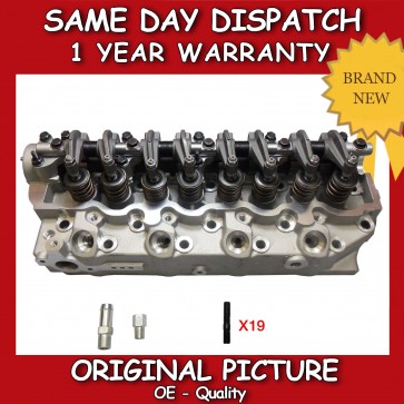 COMPLETE CYLINDER HEAD FIT FOR A HYUNDAI GALLOPER,TERRACAN,H-1 2.5TD 98>06 FLUSH