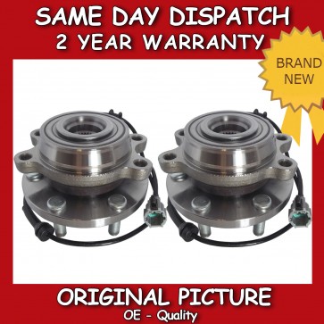2X NEW FRONT WHEEL BEARING FIT FOR A NISSAN NAVARA 2.5 D40 DCi 4X4 2005>on