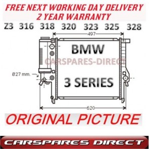 BMW Z3 328 325 3 SERIES 90>02 AUTOMATIC MANUAL RADIATOR