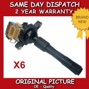 ROVER 45 2.0 V6 PENCIL IGNITION COIL x6 2000>05 BRAND NEW 2 YEARS WARRANTY