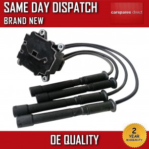 RENAULT TWINGO MK2 1.2 16V IGNITION COIL PACK AND LEADS 2007>ON *NEW* 8200360911