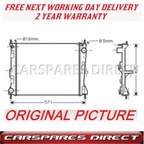 RADIATOR FIT FOR A NISSAN MICRA 1.5 DCi 03-ON 2 YEAR WARRANTY