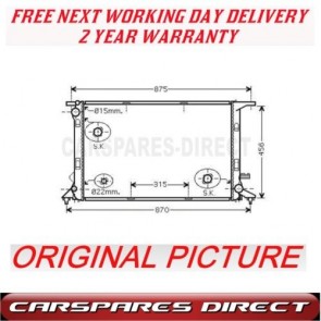 AUDI A4 A5 2007-on NEW MANUAL RADIATOR BRAND NEW 2 YEAR WARRANTY