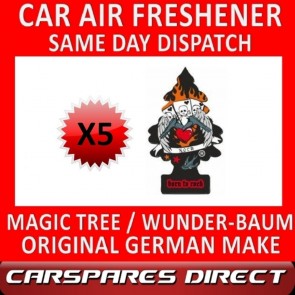 MAGIC TREE CAR AIR FRESHENER x 5 *BORN TO ROCK* ORIGINAL & BEST WUNDER-BAUM NEW