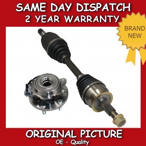 DRIVESHAFT + WHEEL BEARING FIT FOR A NISSAN NAVARA 2.5DCI 4WD L/R SIDE 05>on
