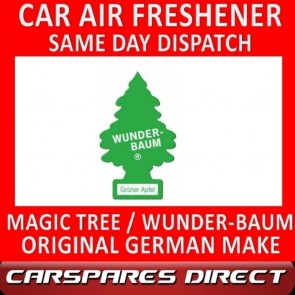MAGIC TREE CAR AIR FRESHENER GREEN APPLE ORIGINAL & BEST - WUNDER-BAUM NEW