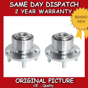 FORD FOCUS MK2 MK3 C-MAX (x2) FRONT WHEEL BEARING + HUB PAIR WITH ABS
