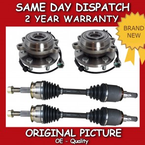 X2 DRIVESHAFT X2 WHEEL BEARING FIT FOR A NISSAN PATHFINDER 2.5DCI L/R SIDE 05>on